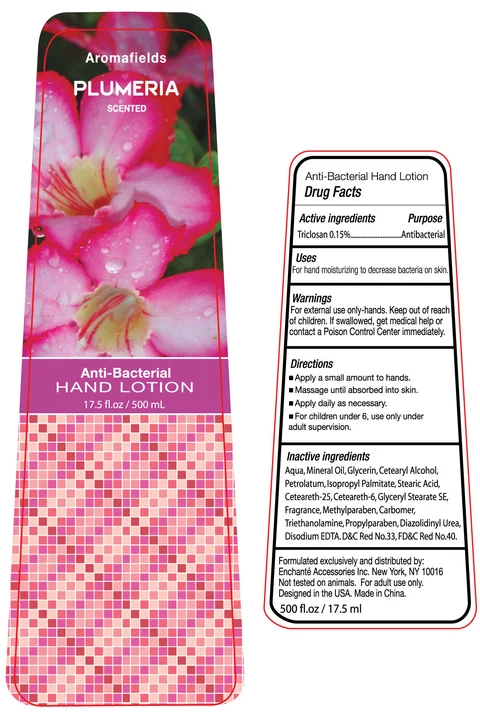 Aromafields Plumeria Scented Anti-Bacterial Hand 포장