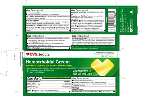 CVS Hemorrhoidal 포장