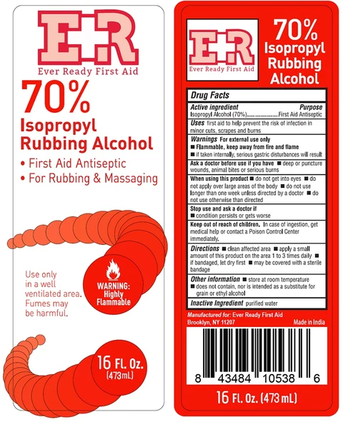 70% Isopropyl Rubbing Alcohol 포장
