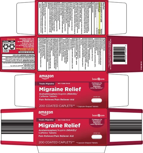 basic care migraine relief 포장