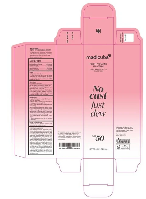 MEDICUBE PDRN HYDRATING UV SERUM 포장