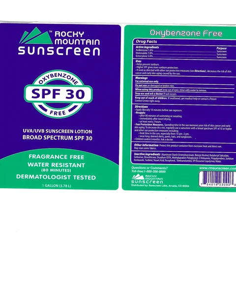 Rocky Mountain SPF 30 packaging