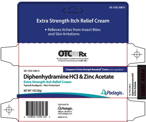 diphenhydramine hcl and zinc acetate packaging