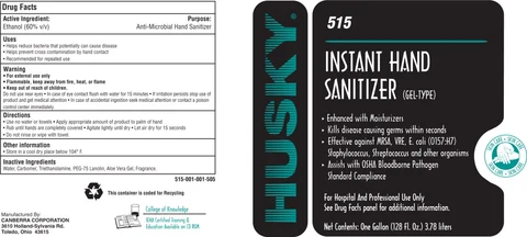 HUSKY 515 Instant Hand Sanitizer packaging