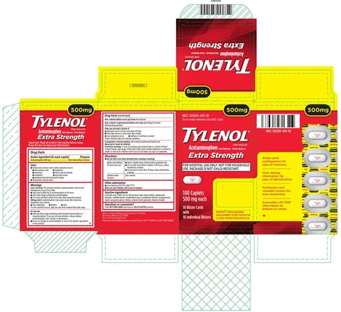 TYLENOL Extra Strength 포장