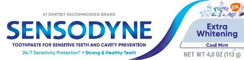 Sensodyne Extra Whitening Cool Mint 포장