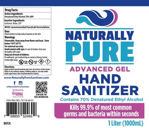 Hand Sanitizer packaging