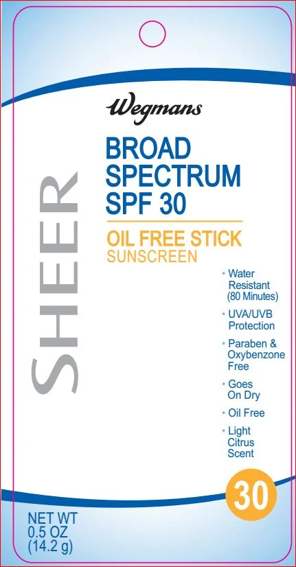 Sheer Sunscreen SPF 30 Wegmans 포장