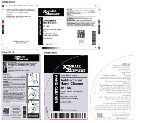 KIMBALL MIDWEST Antibacterial Hand Cleaner 포장