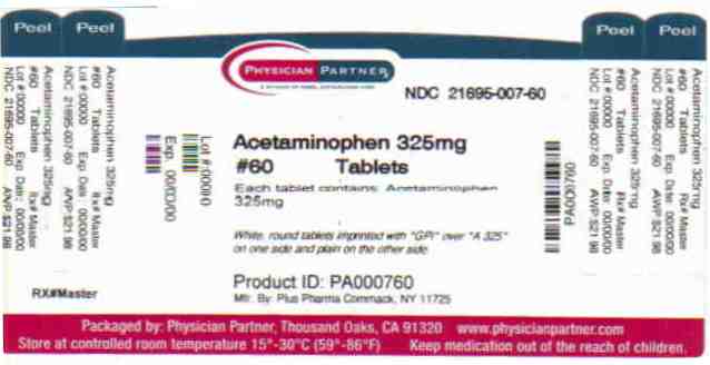 Acetaminophen 포장