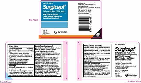 SURGICEPT Waterless, Surgical Handscrub and Healthcare Personnel Handwash 포장