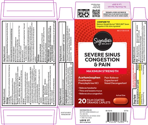 Severe Sinus Congestion and PainMaximum Strength 포장