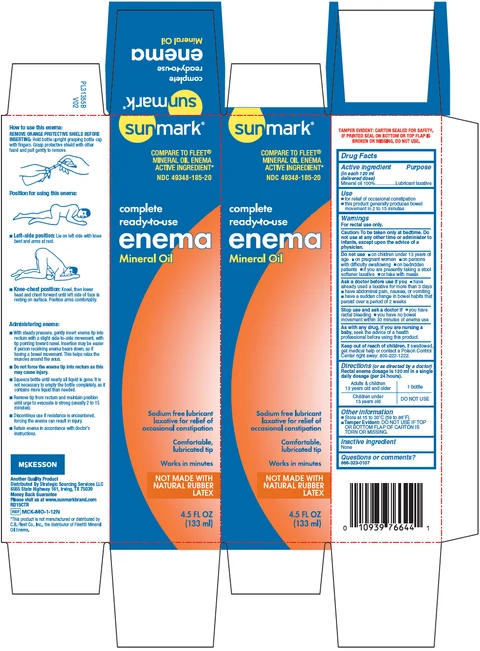 Sunmark Mineral OilLaxative 포장