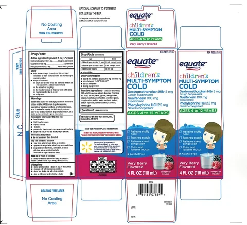 Childrens Multi-symptom Cold packaging