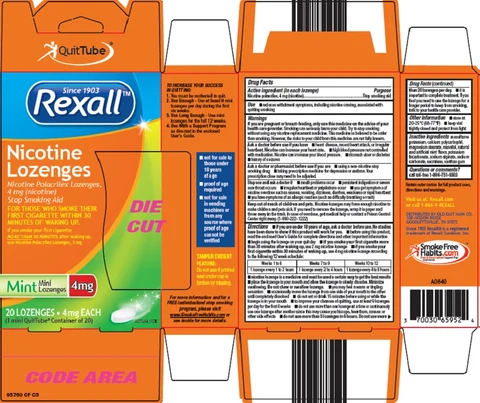 Rexall Nicotine packaging