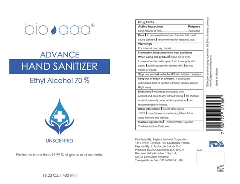 Hand Sanitizer packaging