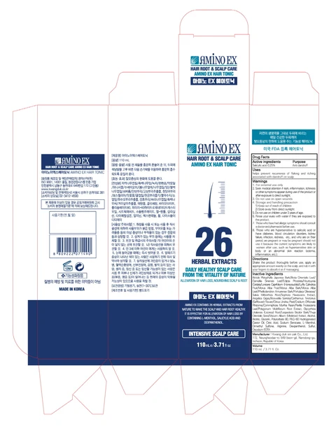 AMINO EX HAIR TONIC500mL 포장