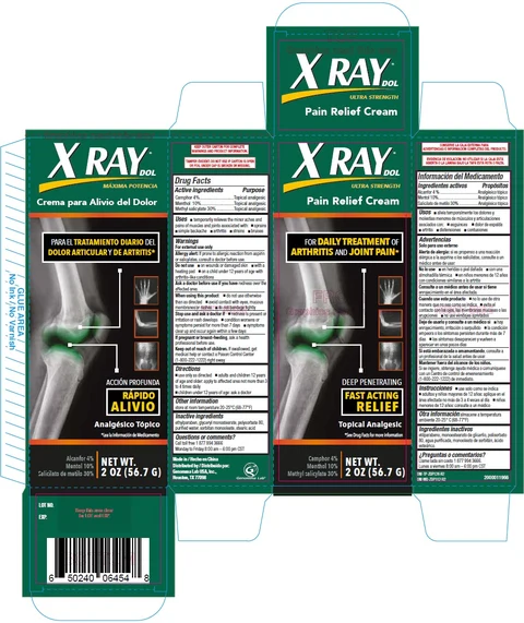 XRay Pain Relief packaging
