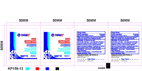 BZK Antiseptic Towelette 포장