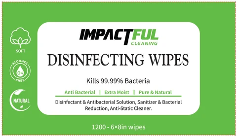 IMPACTFUL CLEANING DISINFECTING WIPES 포장