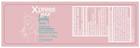 CYZONE XPRESS YOUR BODY CLARITY 포장