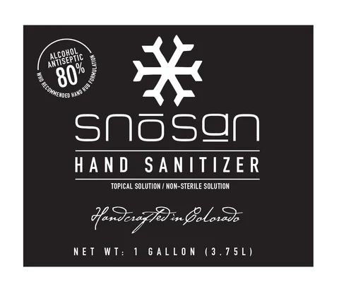 SnoSan Hand Sanitizer 포장