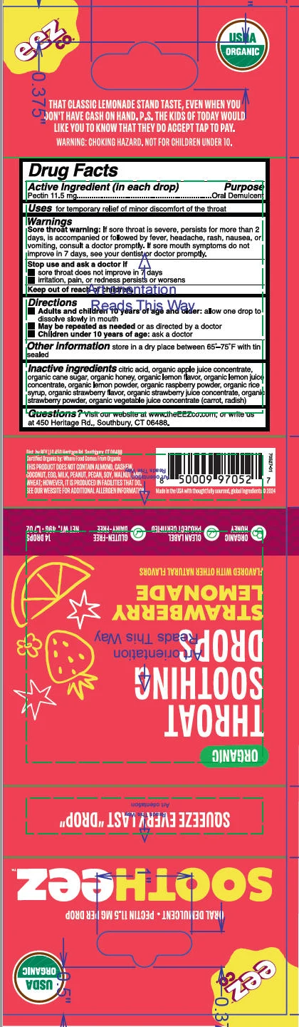 Sootheez Strawberry Lemonade packaging