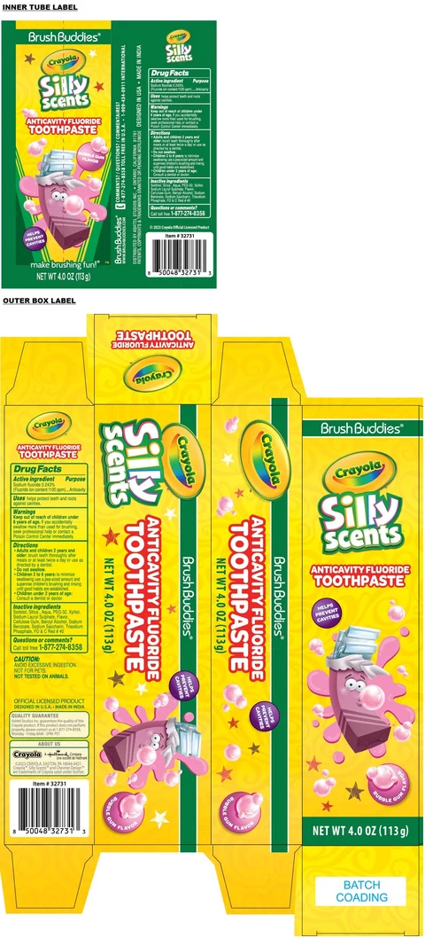 Crayola ANTICAVITY BUBBLE GUM FLAVOR 포장