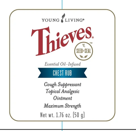 Thieves Chest Rub packaging