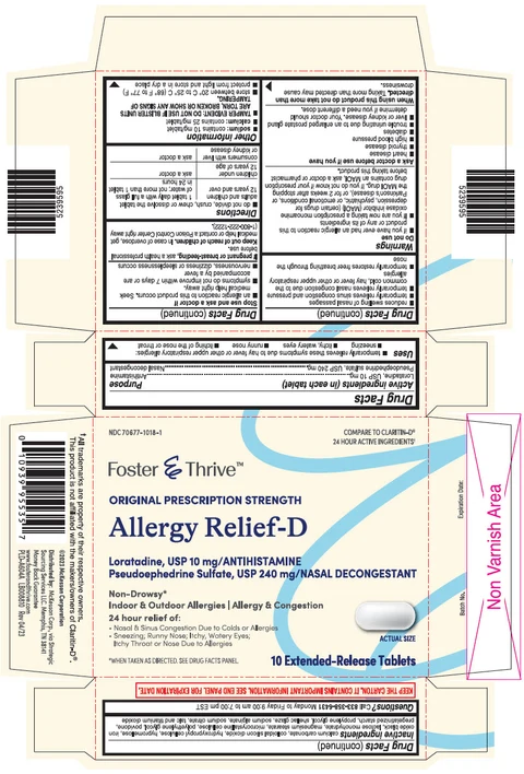 Loratadine and Pseudoephedrine packaging