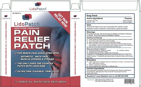Lidopatch packaging