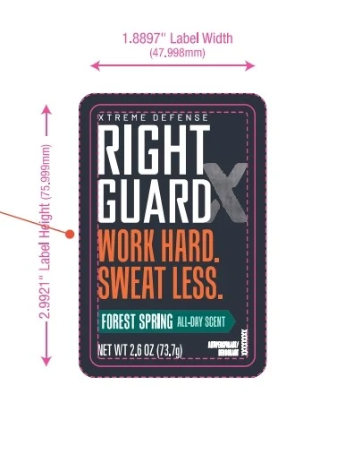 Right Guard Sport Antiperspirant Deodorant Invisible Solid Forest Spring packaging