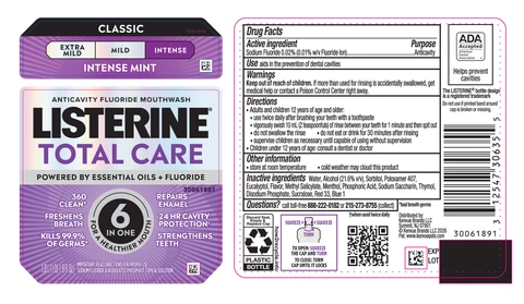 Listerine Total Care Intense Anticavity Fluoride Mouthwash packaging