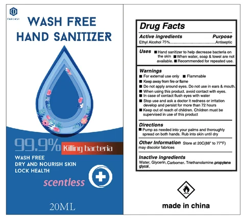 hand sanitizer packaging