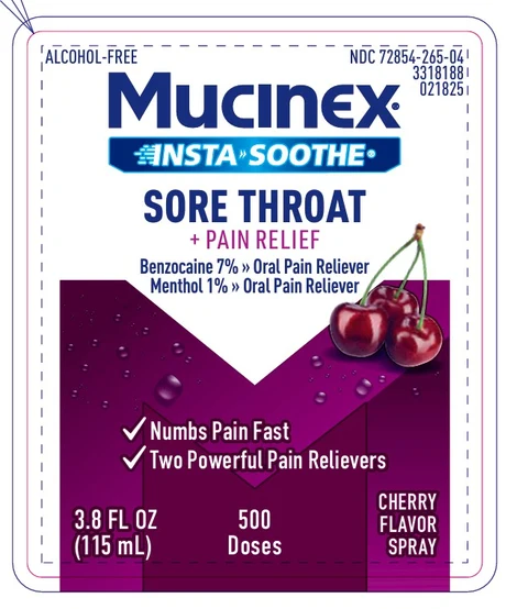 MUCINEX INSTASOOTHESORE THROAT PLUS PAIN RELIEF packaging