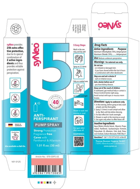 SyNeo ANTI PERSPIRANT 포장