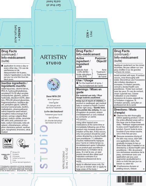 Artistry Studio Done With Zit Acne Treatment Clearing Gel 포장