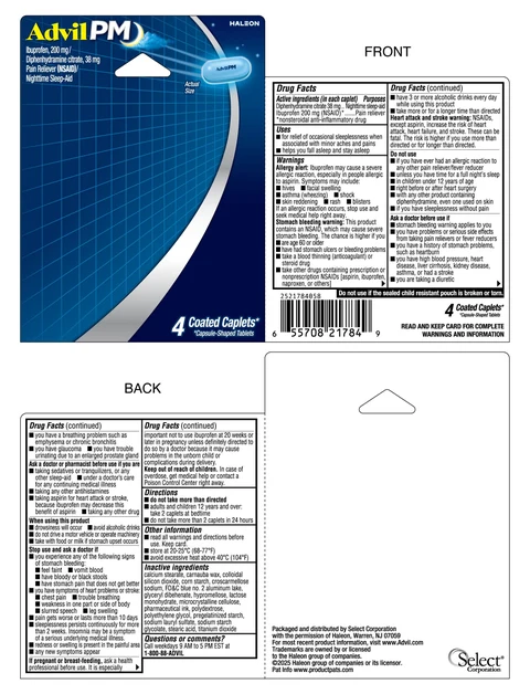 ADVIL PM 포장