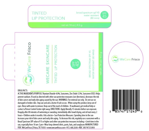 Tinted Lip Protection packaging