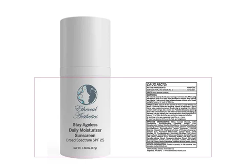 Stay Ageless Daily Moisturizer Sunscreen packaging