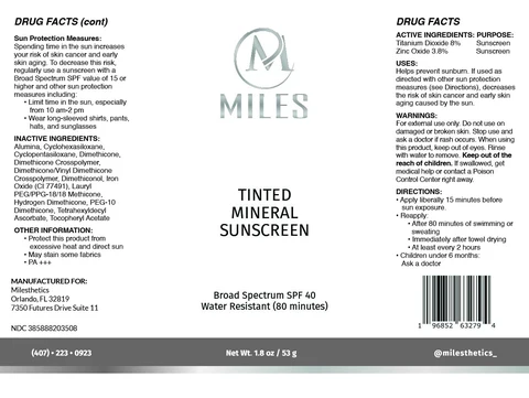 Tinted Mineral Sunscreen packaging