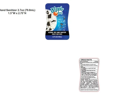 DIPPIN DOTS ALCOHOL FREE HAND SANITIZER 포장