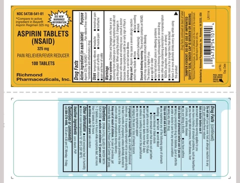 Aspirin 포장