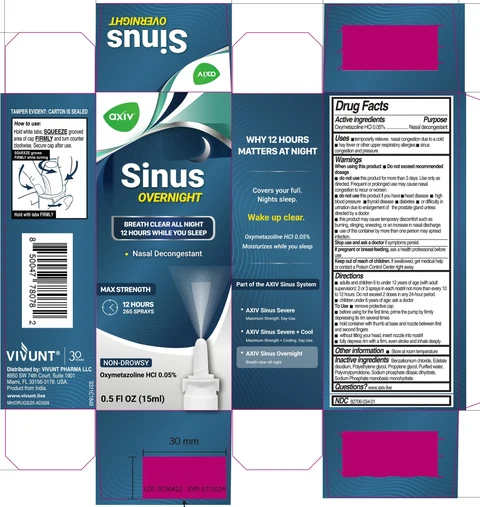 AXIV Sinus OVERNIGHT packaging