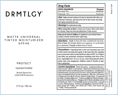 MATTE UNIVERSAL TINTED MOISTURIZER SPF46 packaging