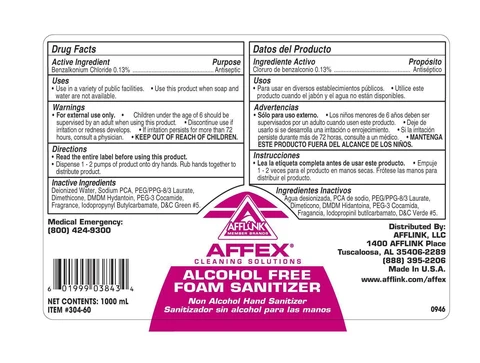 Alcohol Free Foam Sanitizer 포장