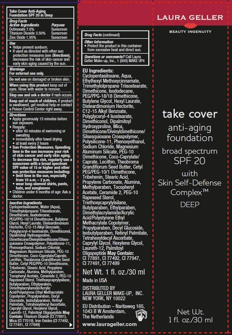 take cover anti-aging foundationDEEP 포장