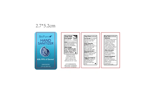 HAND SANITIZER 포장