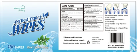 Antibacterial wipes 포장