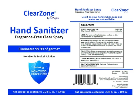 ClearZone Hand Sanitizer 포장